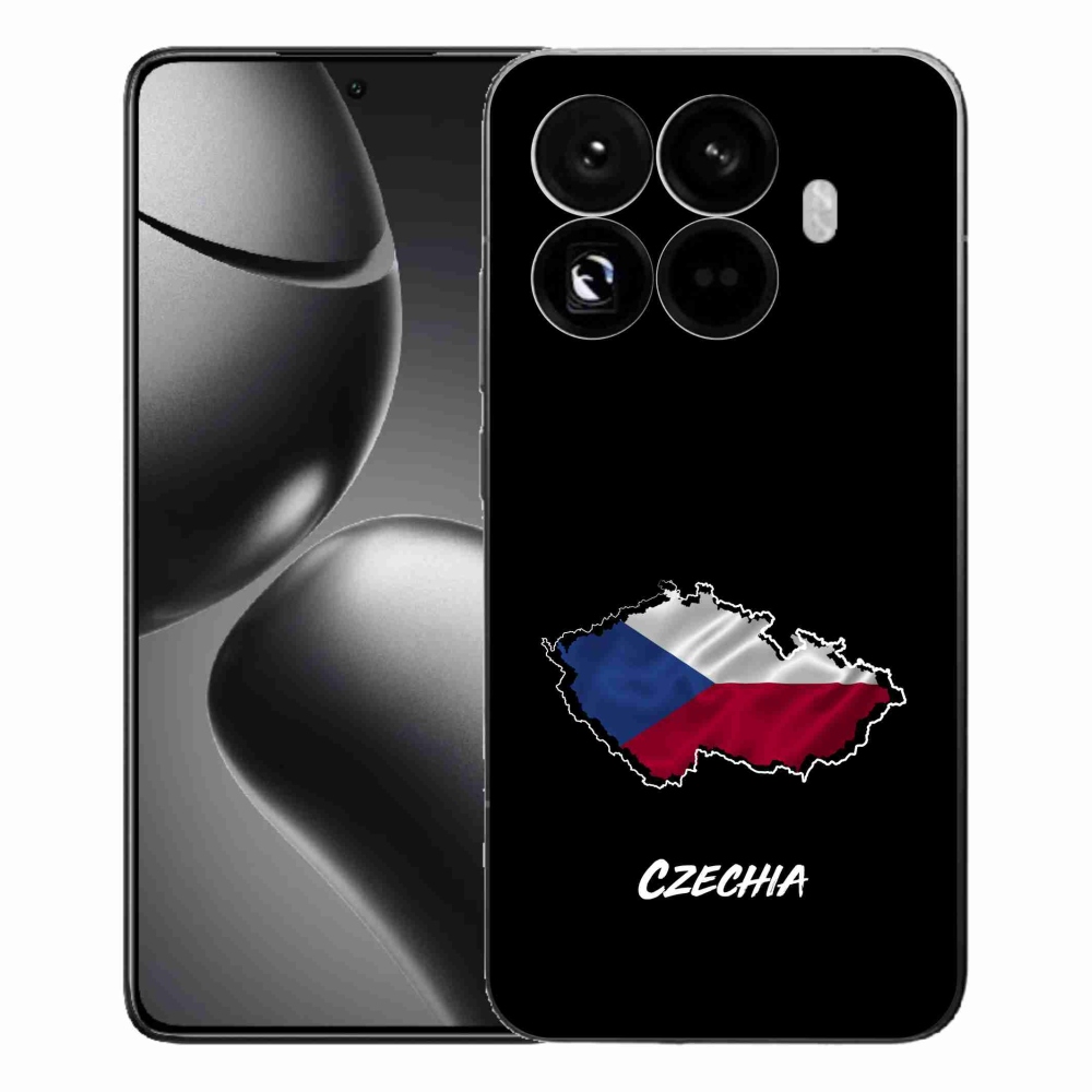 Gélový kryt mmCase na Xiaomi 15T Pro - Czechia čierne pozadie