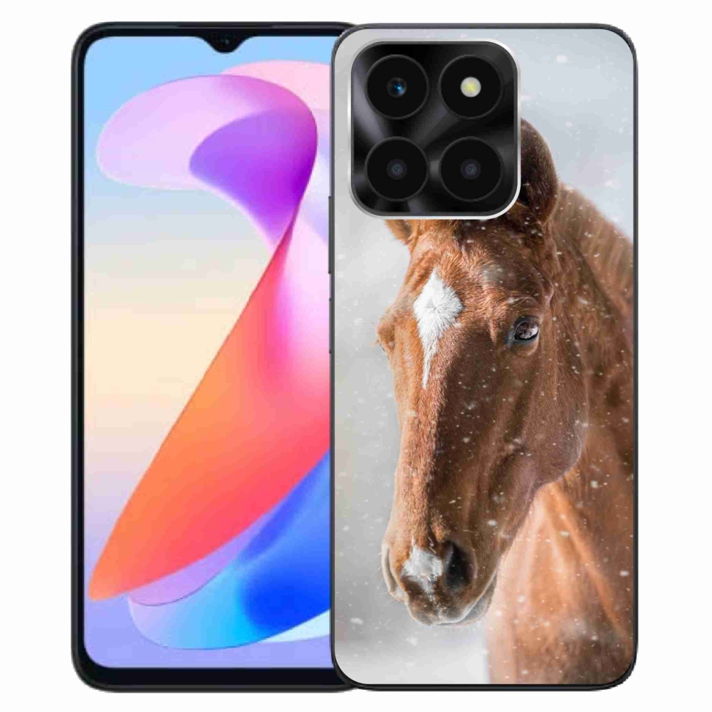 Gélový kryt mmCase na Honor X6a - hnedý kôň 2