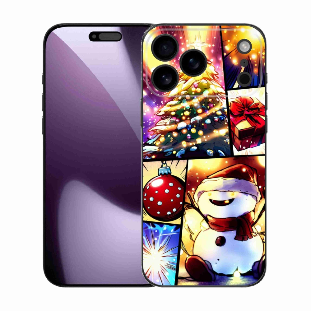 Gélový kryt mmCase na iPhone 17 Pro Max - vianočné motívy 1