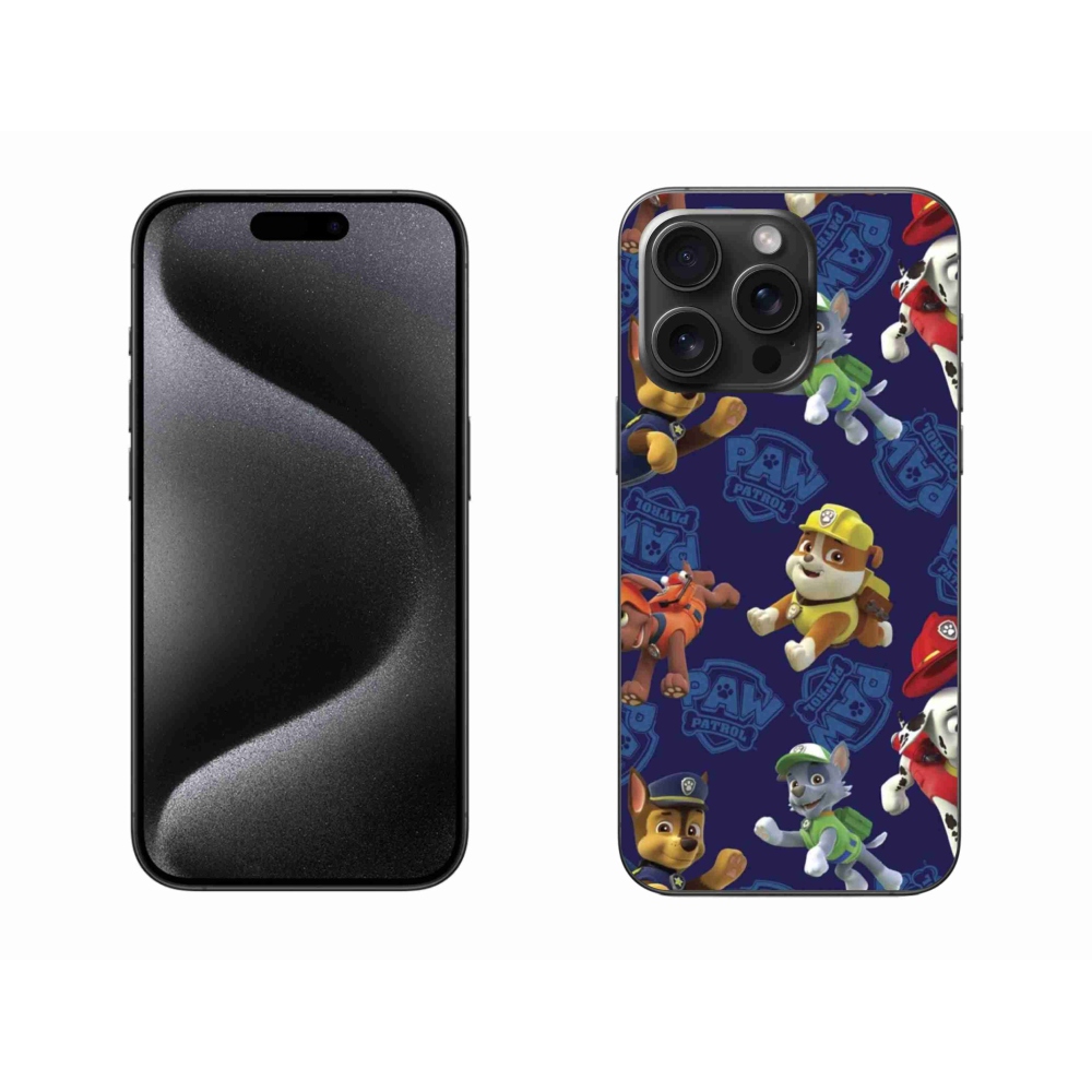 Gélový kryt mmCase na iPhone 15 Pro Max - labková patrola 1