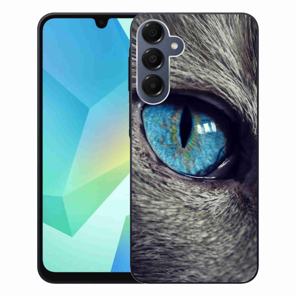 Gélový kryt mmCase na Samsung Galaxy A16 4G/5G - modré mačacie oko