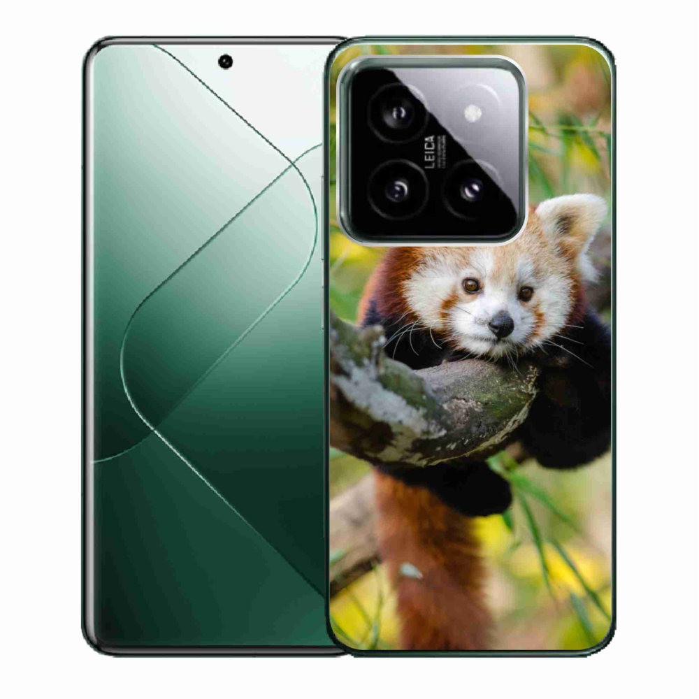 Gélový kryt mmCase na Xiaomi 14 - panda červená