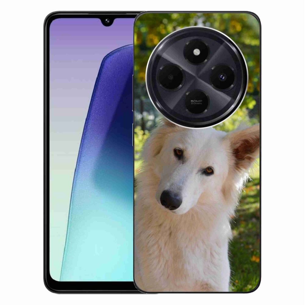 Gélový kryt mmCase na Xiaomi Redmi 14C/Poco C75 - biely švajčiarsky ovčiak 1