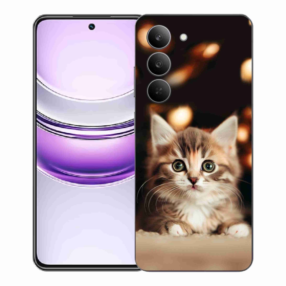 Gélový kryt mmCase na Realme 14x 5G - roztomilé mačiatko 2