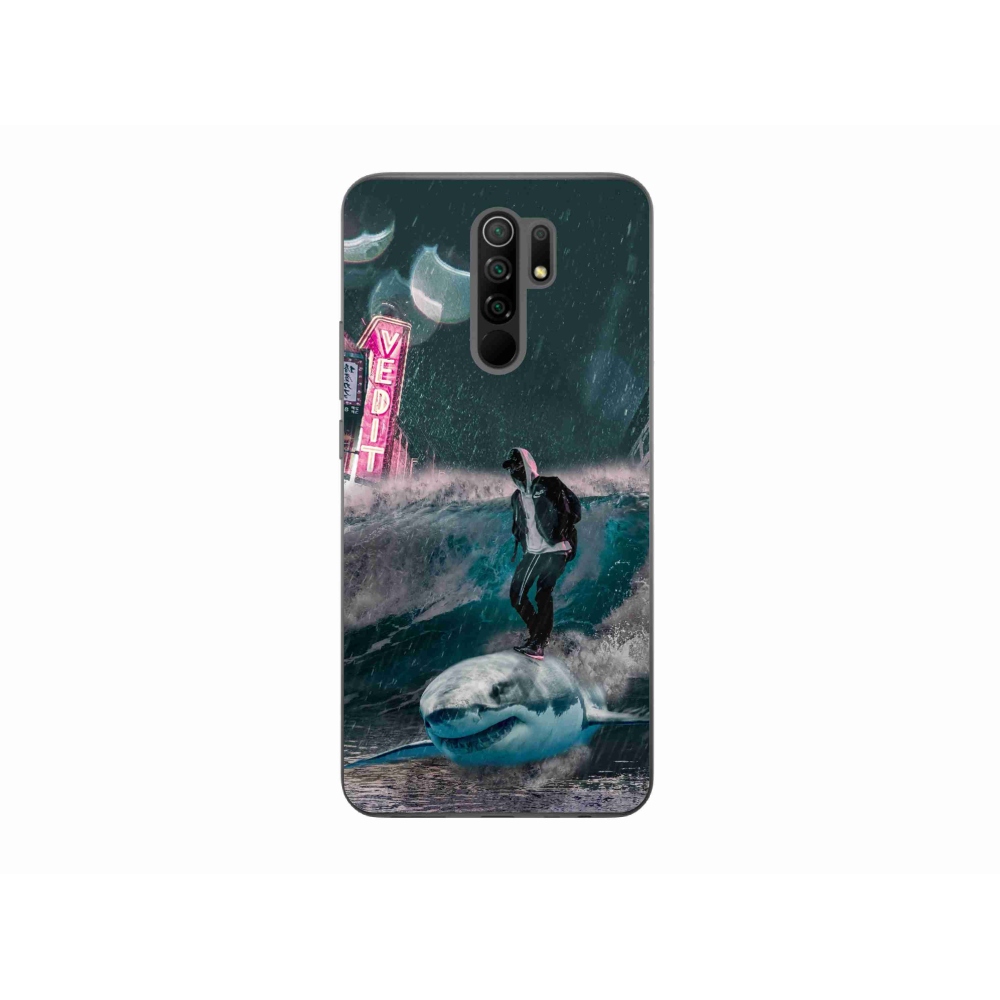 Gelový kryt mmCase na Xiaomi Redmi 9 - žralok