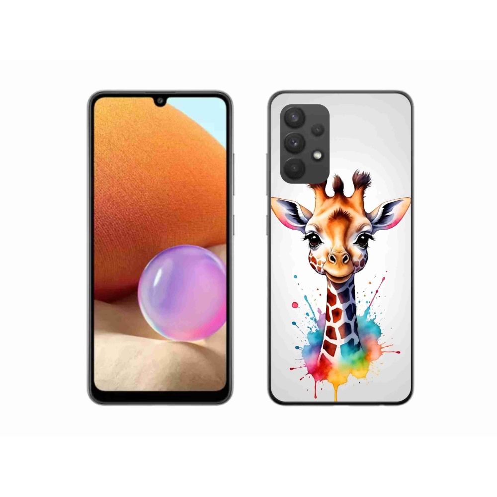 Gélový kryt mmCase na Samsung Galaxy A32 4G - žirafa 1