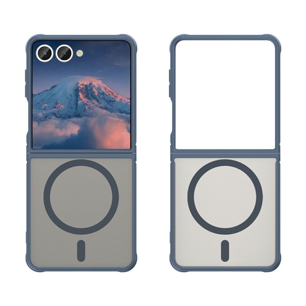 Case matný gélový obal s MagSafe na Samsung Galaxy Z Flip7 5G - modrý
