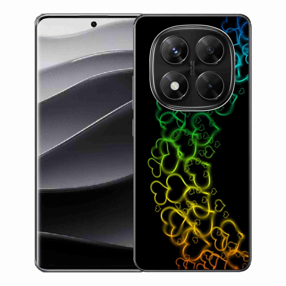 Gélový kryt mmCase na Xiaomi Redmi Note 14 Pro 5G/Poco X7 5G - farebná srdíčka
