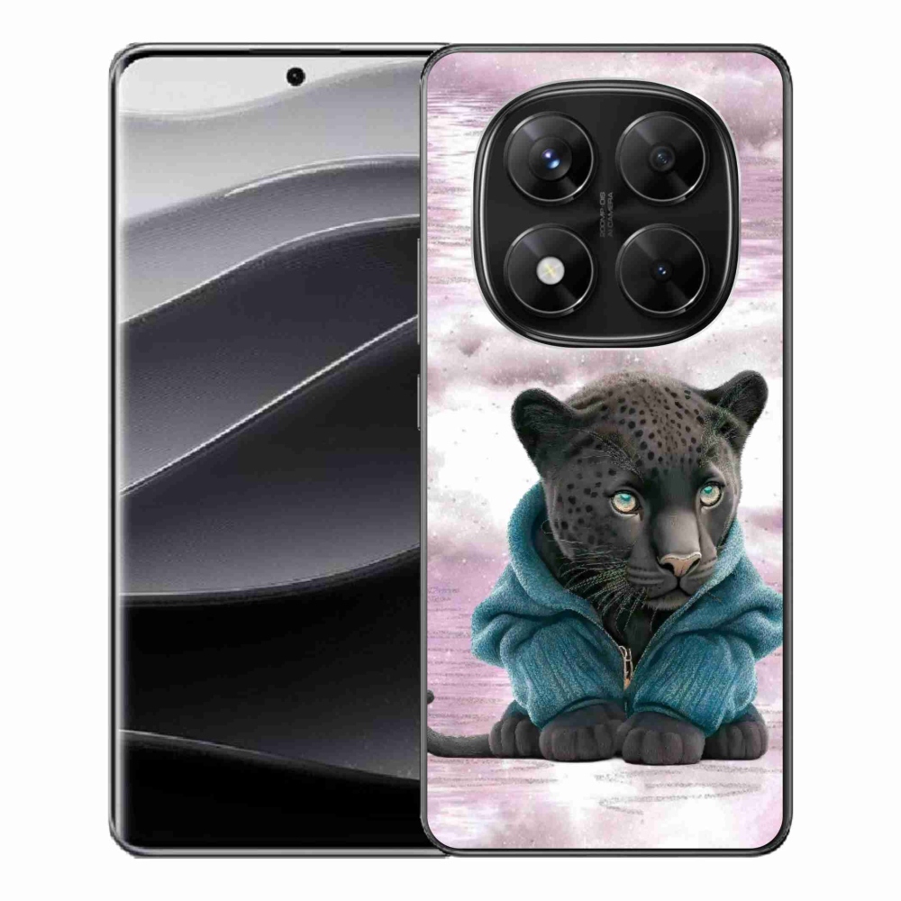 Gélový kryt mmCase na Xiaomi Redmi Note 14 Pro 5G/Poco X7 5G - čierny panter vo svete