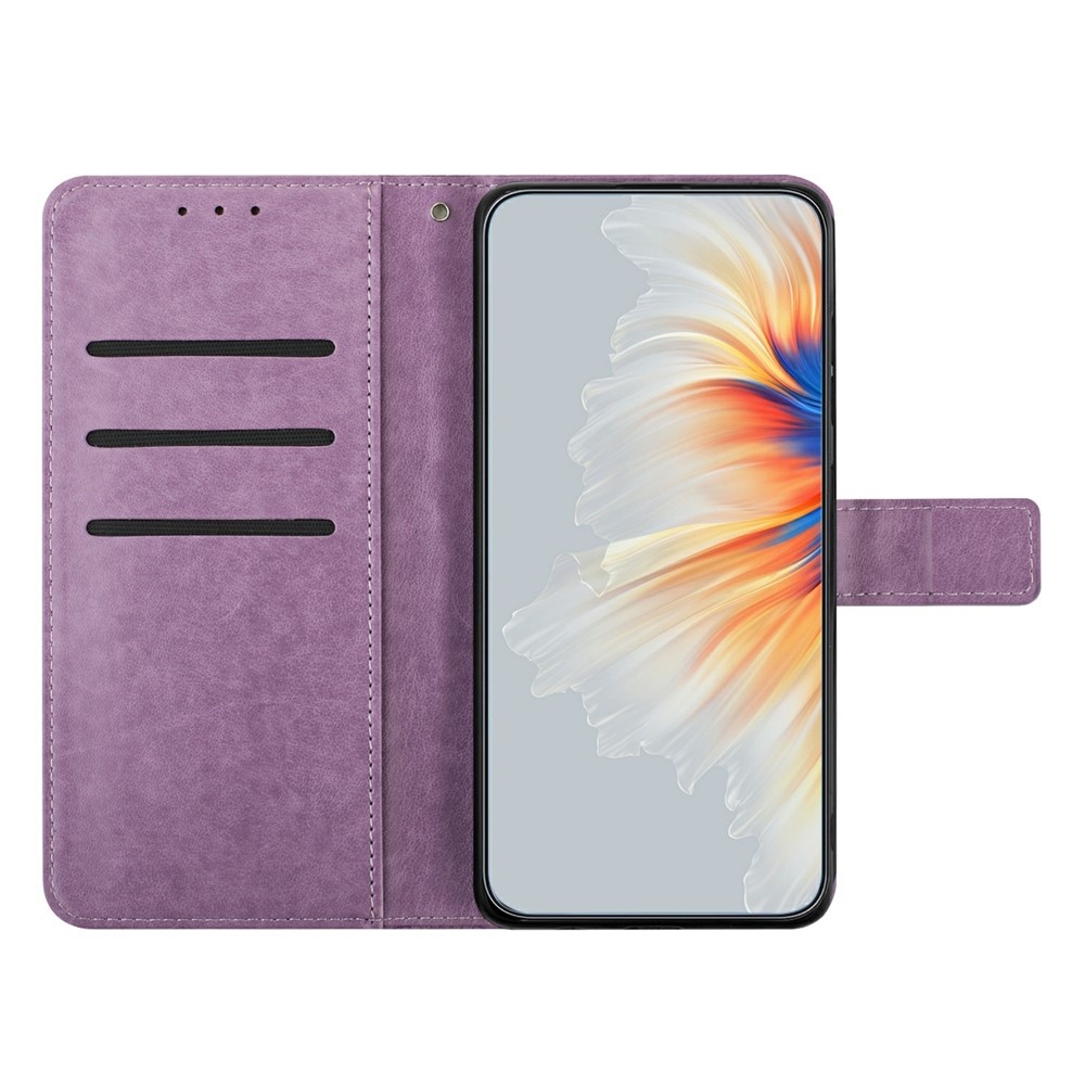 Mandala knižkové púzdro na Xiaomi 15T - fialové