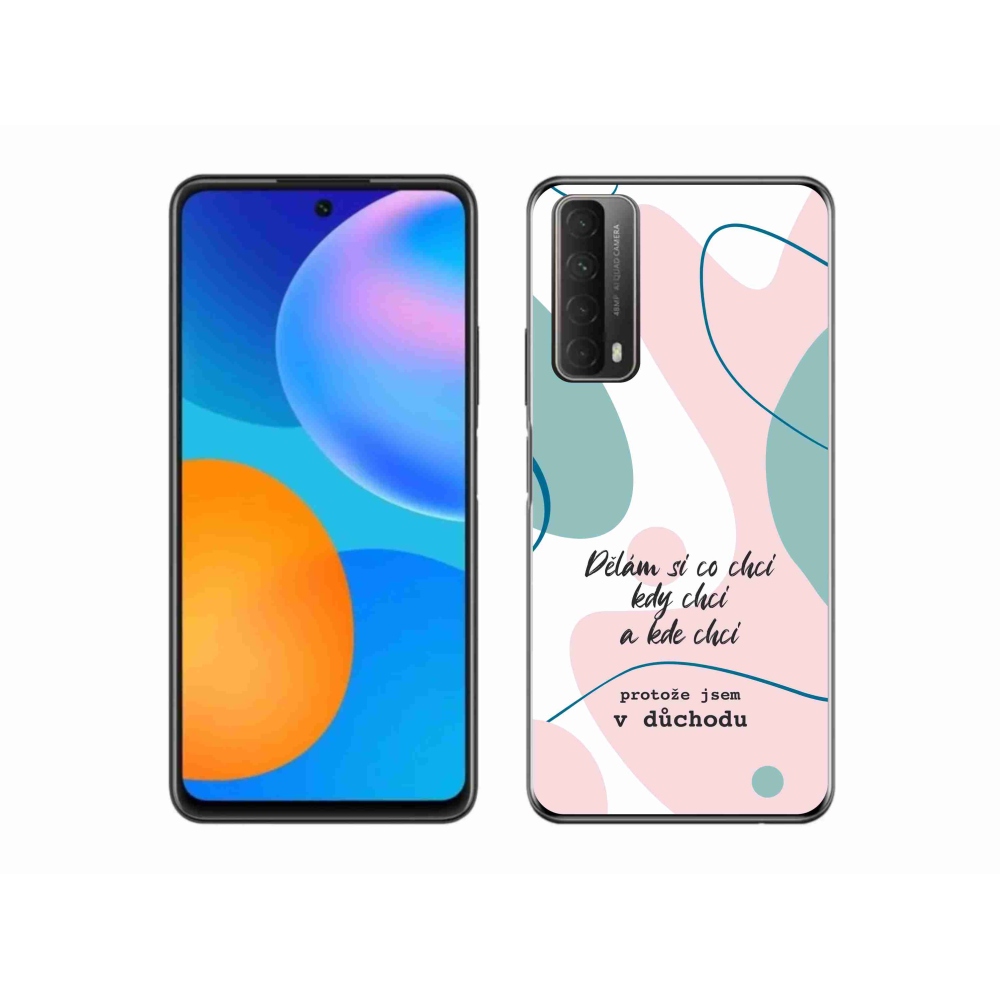 Gélový kryt mmCase na Huawei P Smart (2021) - vtipný text 10 biele pozadie