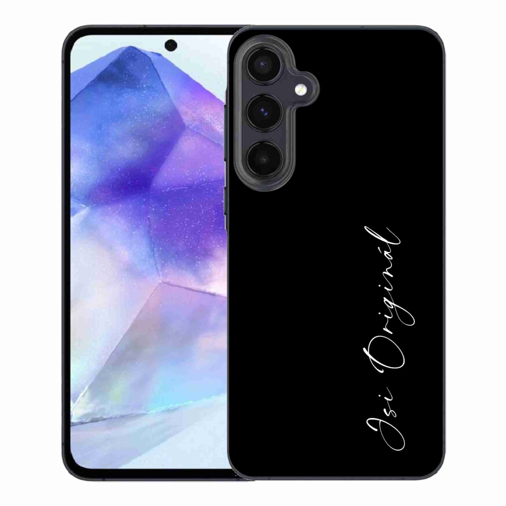 Gélový kryt mmCase na Samsung Galaxy A55 5G - si originál čierne pozadie