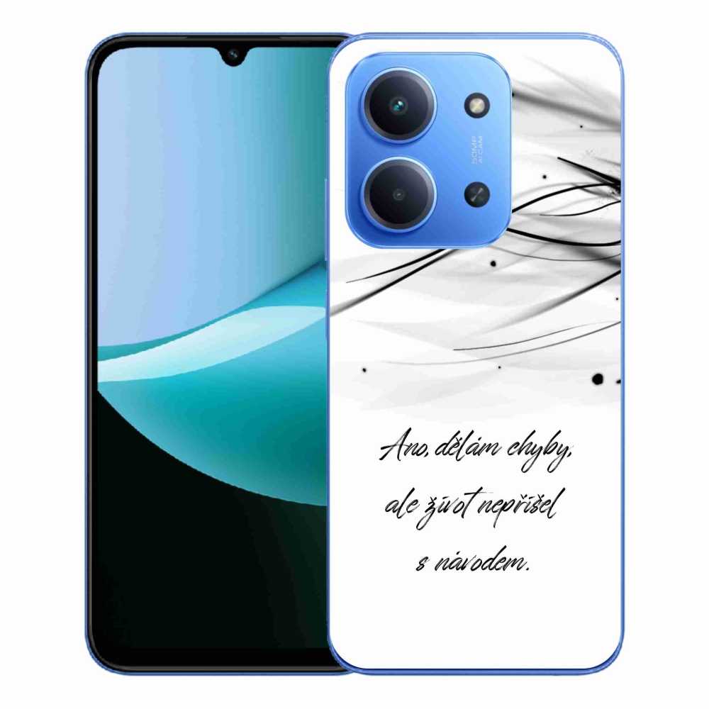 Gélový kryt mmCase na Xiaomi Redmi 15C 4G/5G (173mm) - citát biele pozadie
