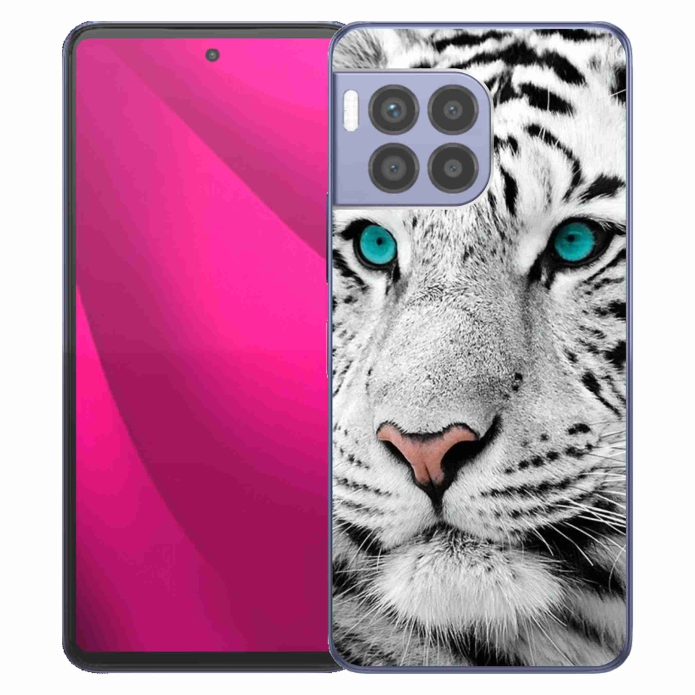 Gélový kryt mmCase na T-Mobile T Phone 2 Pro - biely tiger