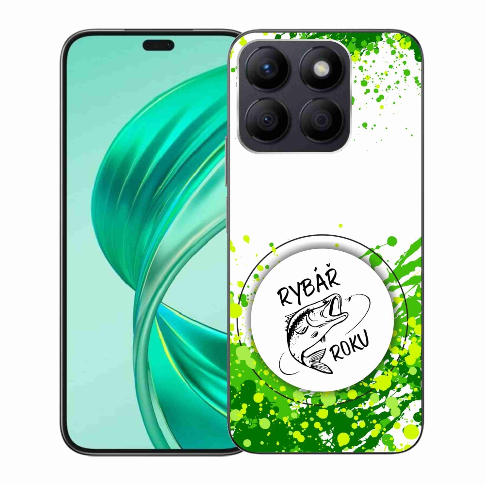 Gélový kryt mmCase na Honor X8b - rybár roka biele pozadie