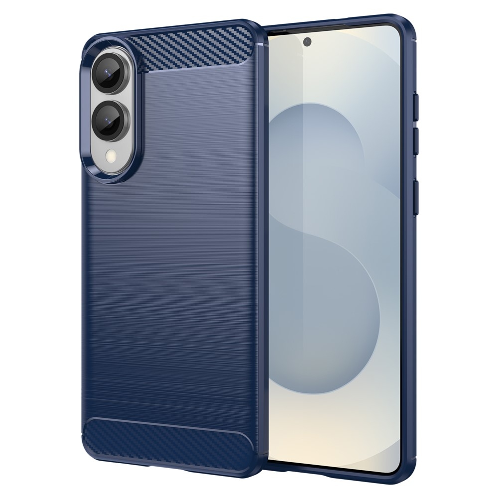 Carbon odolný gélový obal na Samsung Galaxy S25 Edge - modrý