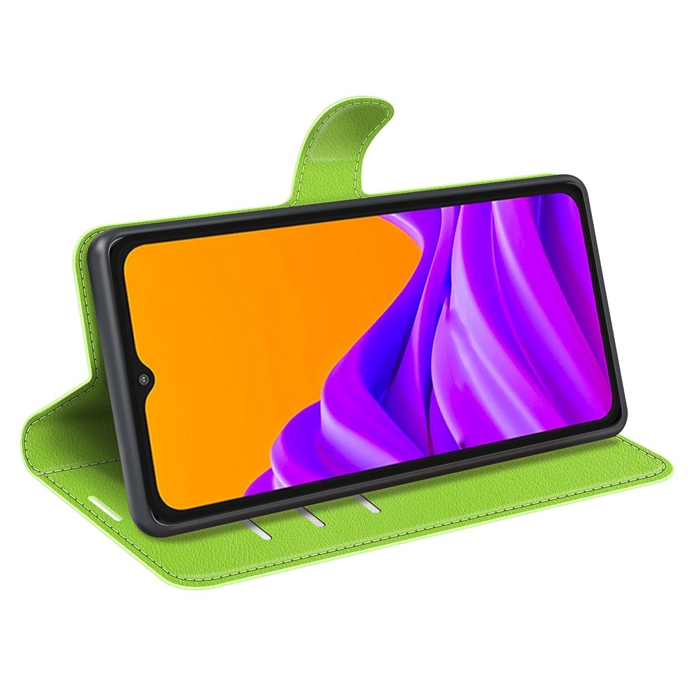 Litchi knižkové púzdro na Samsung Galaxy Xcover 7 Pro - zelené