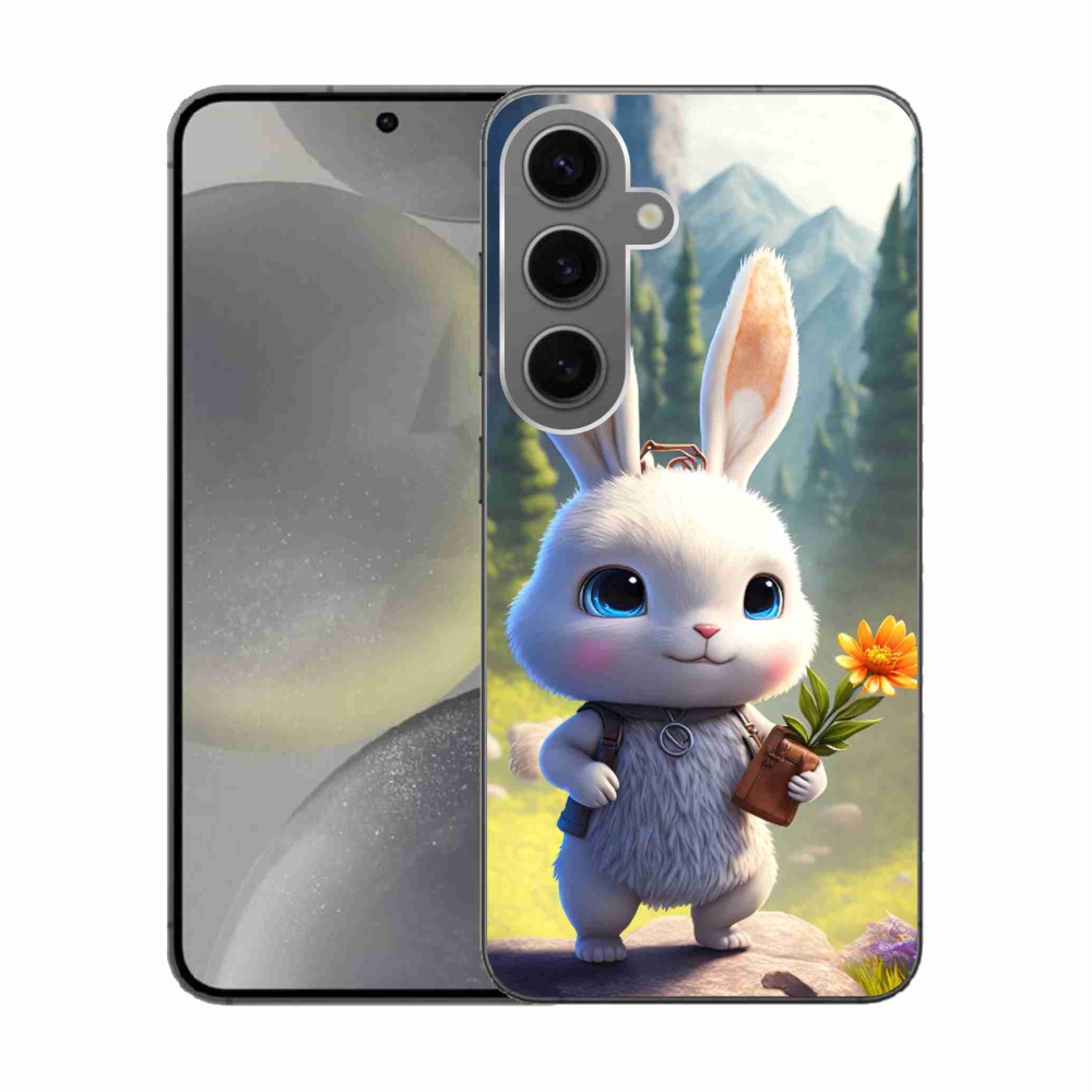 Gélový kryt mmCase na Samsung Galaxy S24 - roztomilý zajačik
