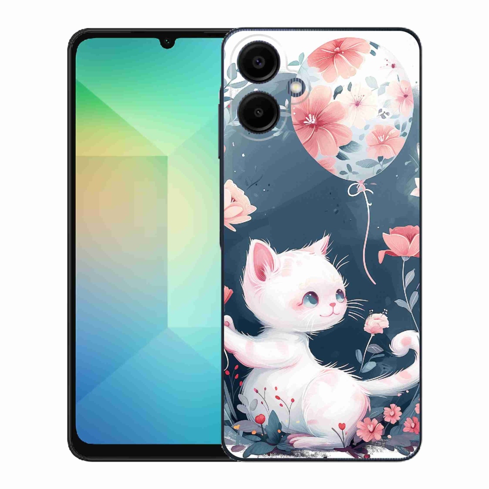 Gélový kryt mmCase na Samsung Galaxy A06 4G - mačiatko s balónikom
