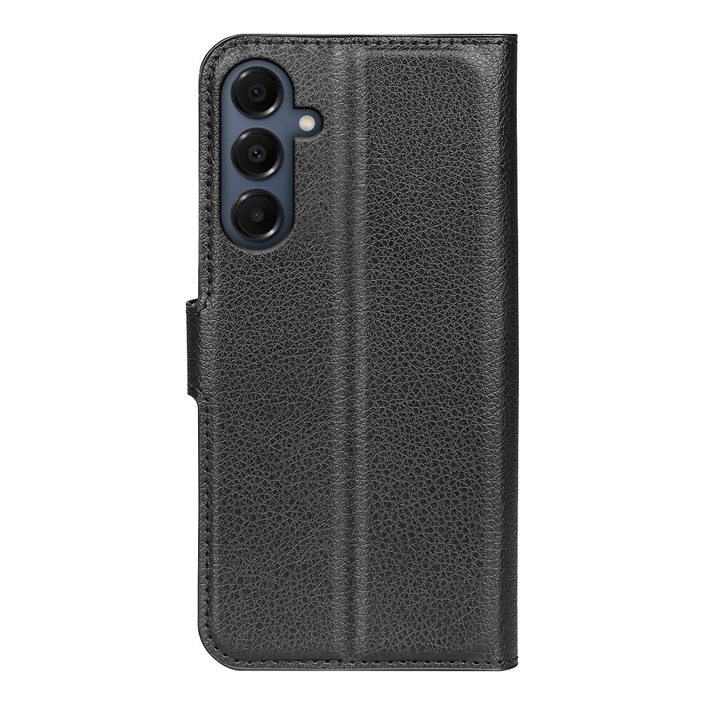 Litchi knižkové púzdro na Samsung Galaxy A17 5G - čierne