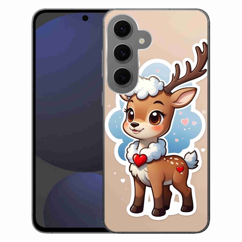 Gélový kryt mmCase na Samsung Galaxy S24 FE - kreslený sob
