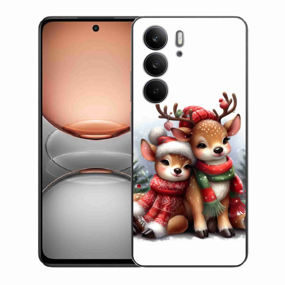 Gélový kryt mmCase na Realme C75 - vianočné soby