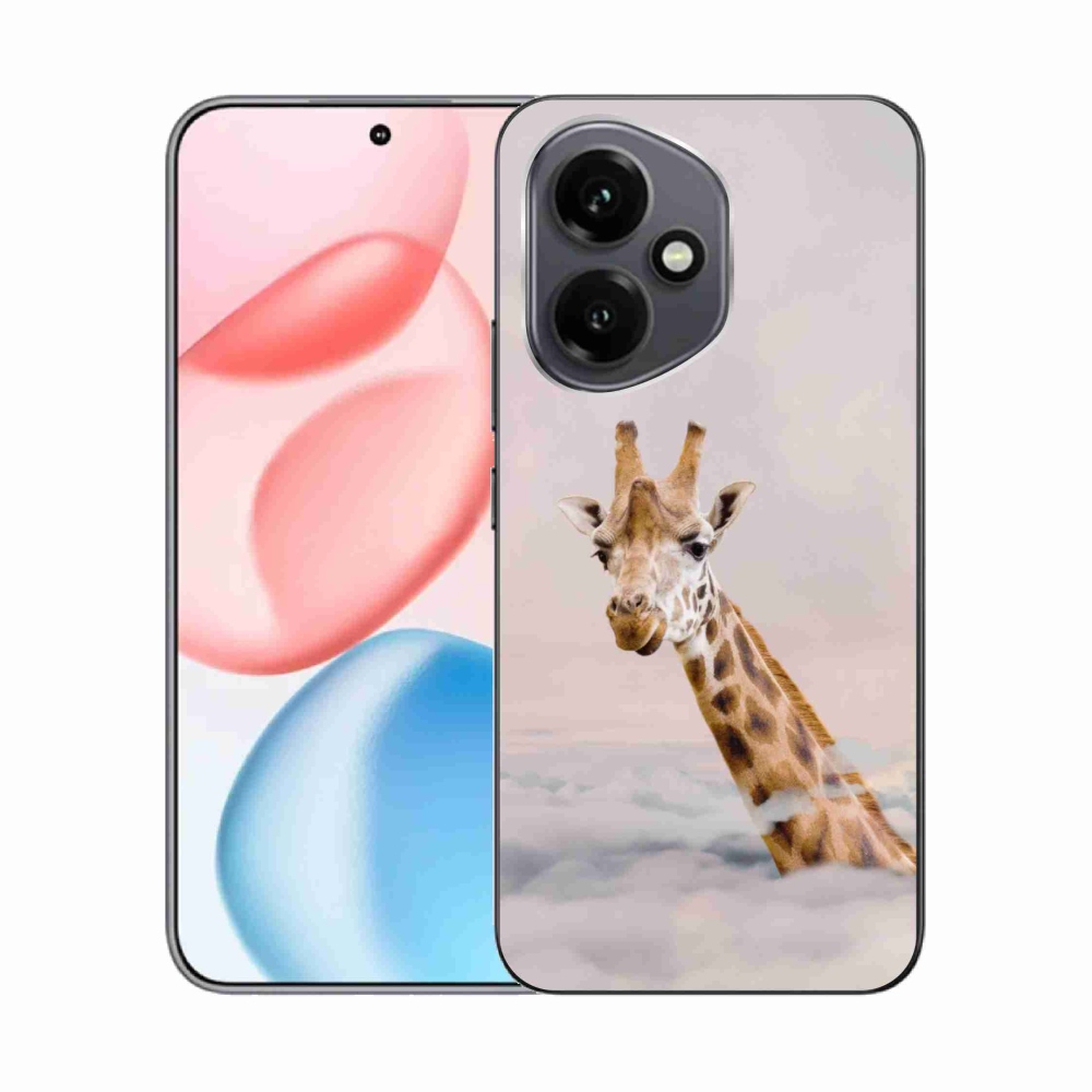 Gélový kryt mmCase na Honor 400 - žirafa v oblakoch