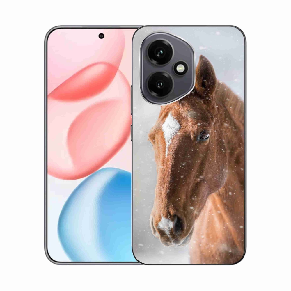 Gélový kryt mmCase na Honor 400 - hnedý kôň 2