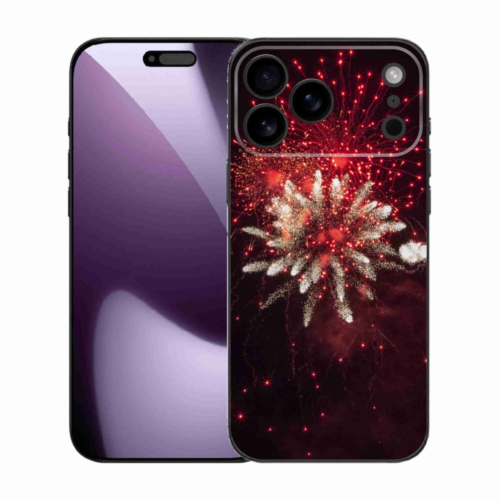 Gélový kryt mmCase na iPhone 17 Pro Max - ohňostroj