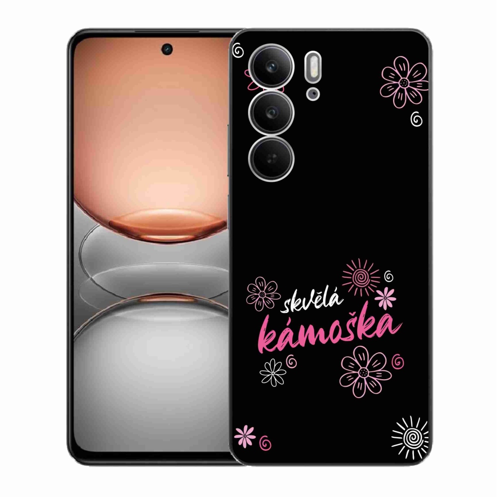 Gélový kryt mmCase na Realme C75 - skvelá kamoška čierne pozadie