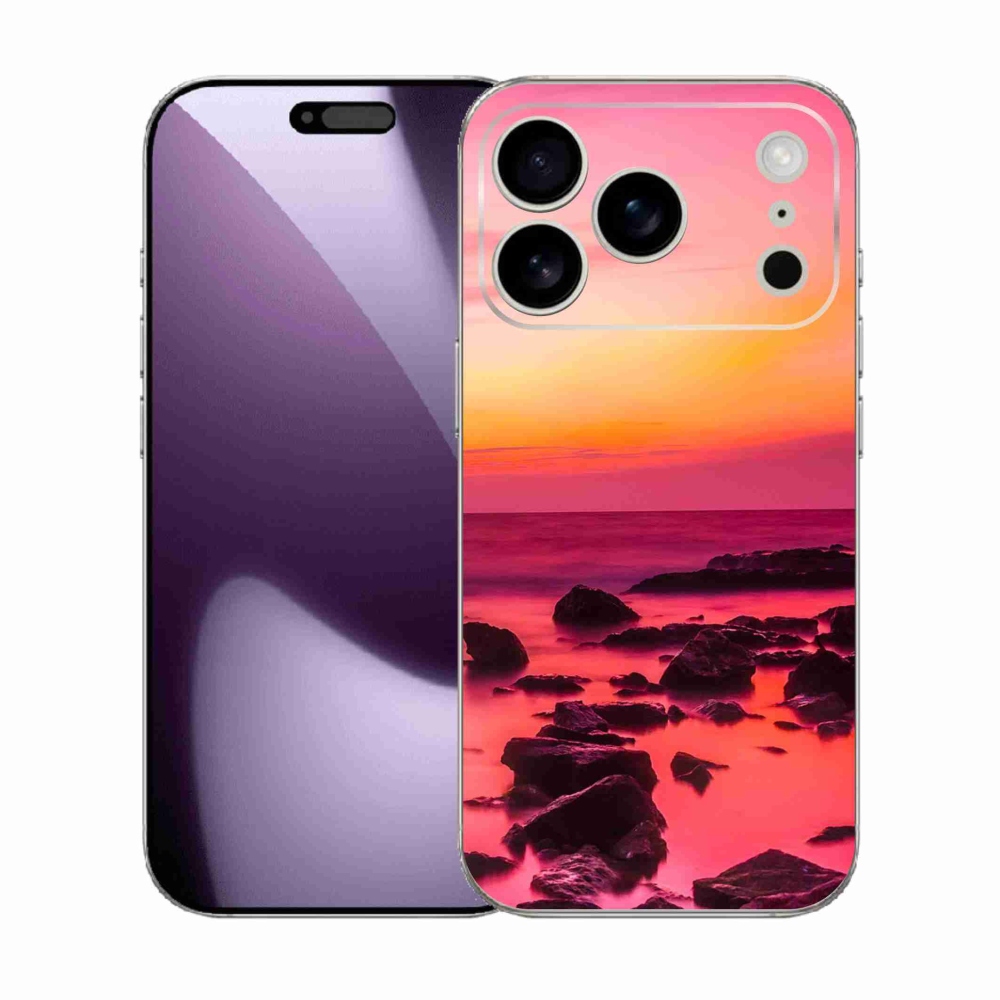 Gélový kryt mmCase na iPhone 17 Pro - more a žiara