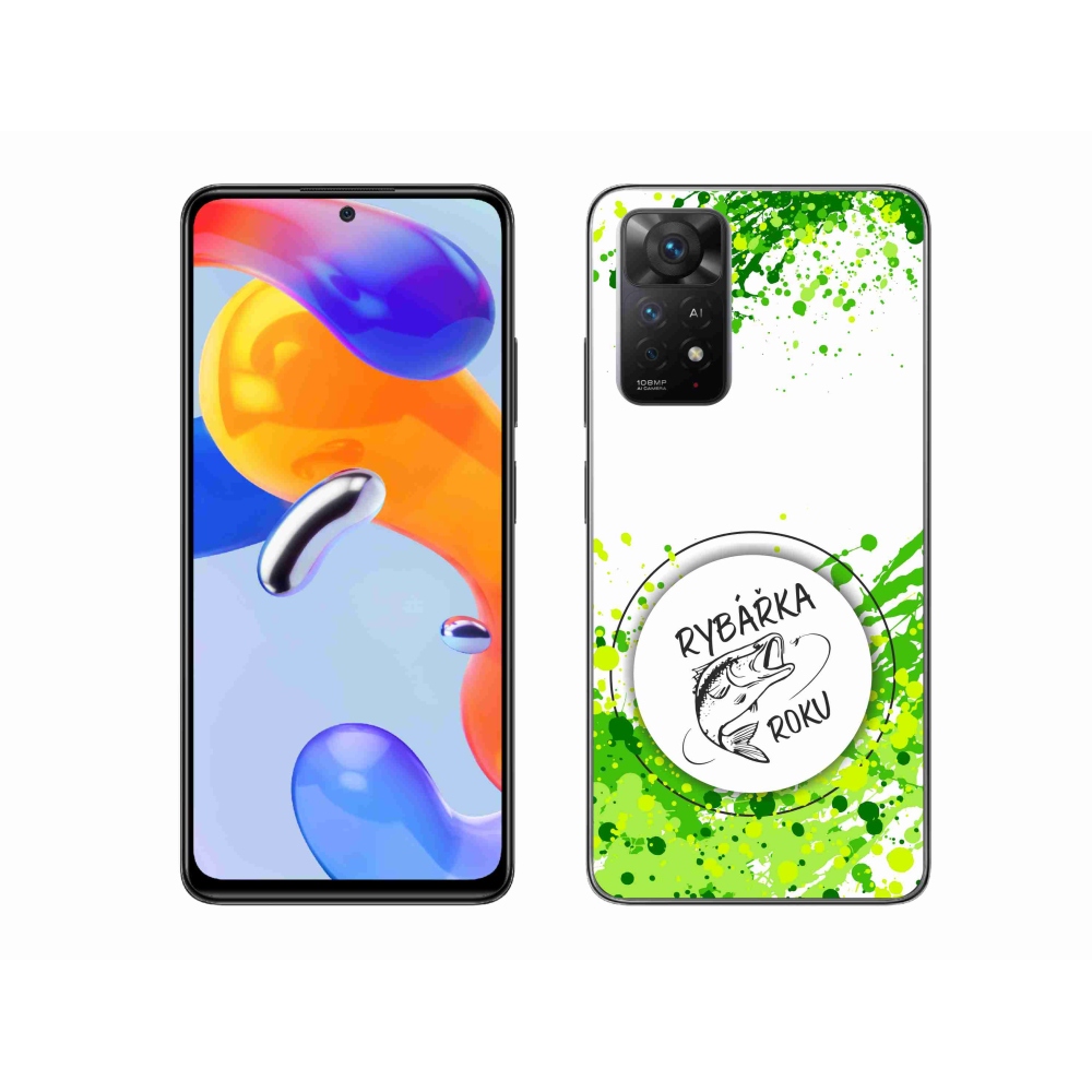 Gélový kryt mmCase na Xiaomi Redmi Note 11 Pro 4G/5G - rybárka roka biele pozadie