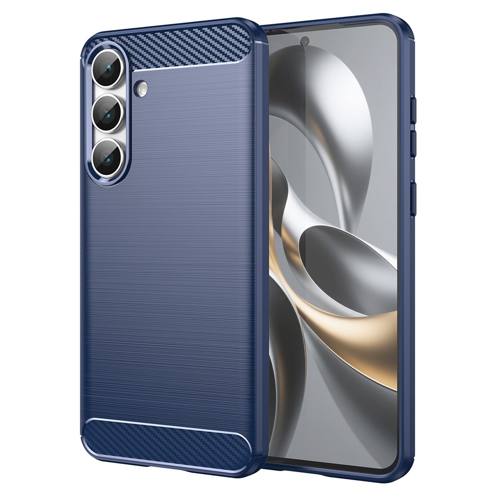 Carbon odolný gélový obal na Samsung Galaxy S25 FE - modrý