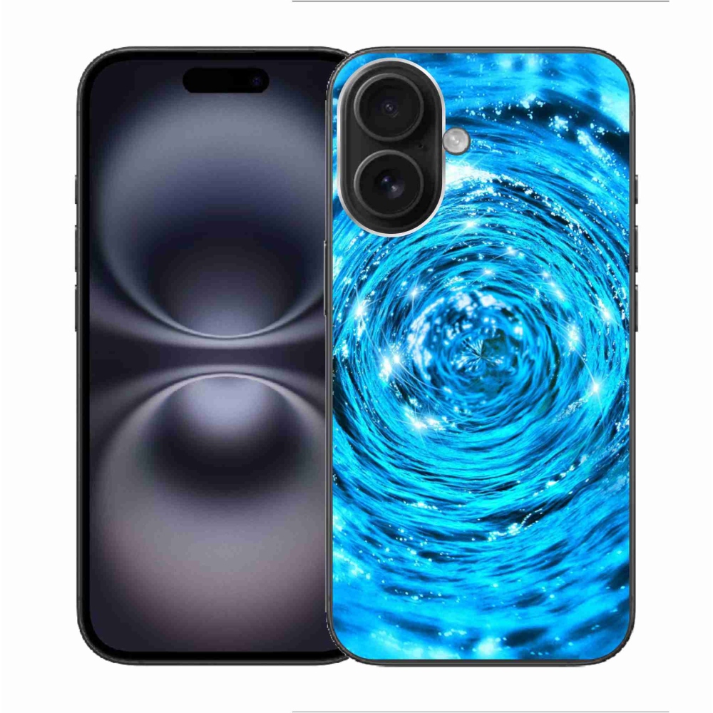 Gélový kryt mmCase na iPhone 16 - vodný vír