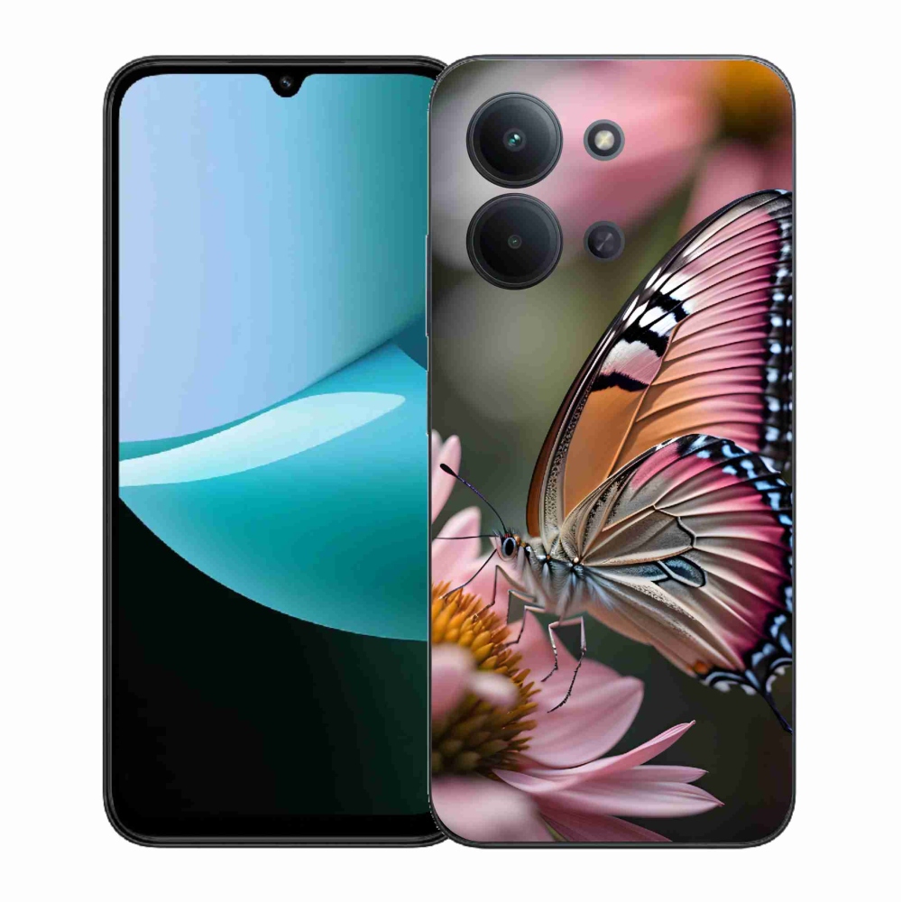 Gélový kryt mmCase na Xiaomi Redmi 15C 4G (171mm)/Poco C85 4G (171mm) - farebný motýľ