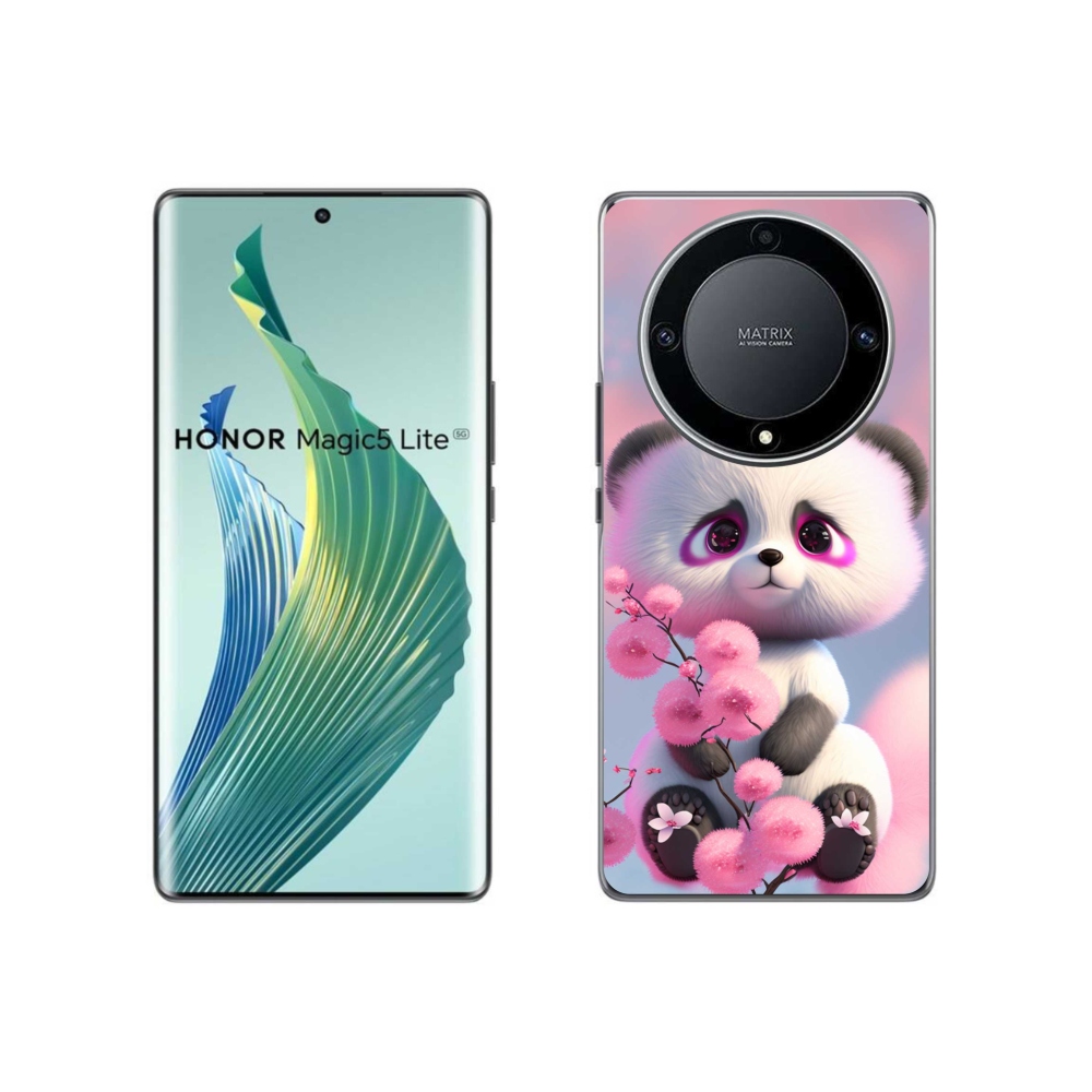 Gélový kryt mmCase na Honor Magic 5 Lite 5G - roztomilá panda 1