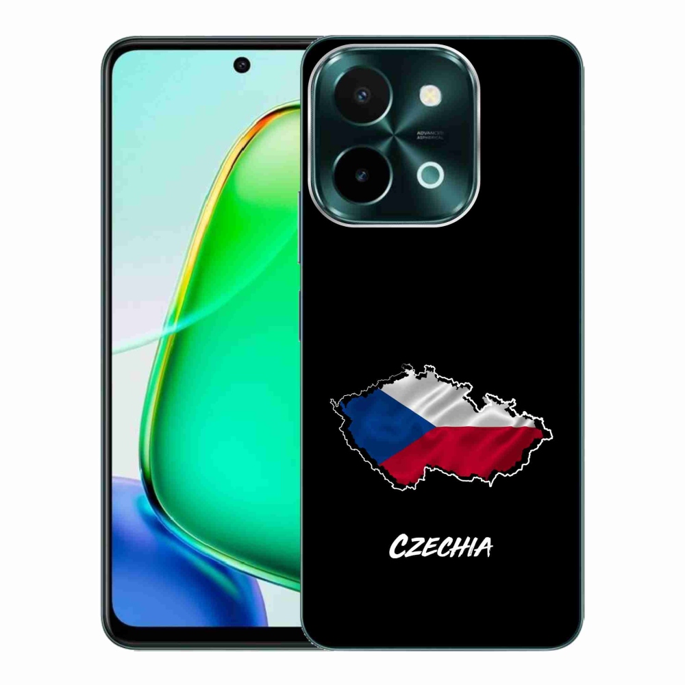 Gélový kryt mmCase na Vivo Y28 - Czechia čierne pozadie