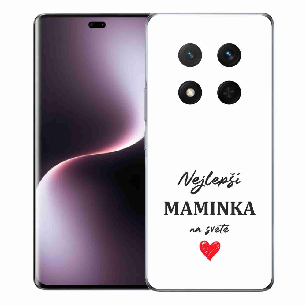 Gélový kryt mmCase na Honor Magic 7 Lite 5G - najlepšia mamička 1 biele pozadie