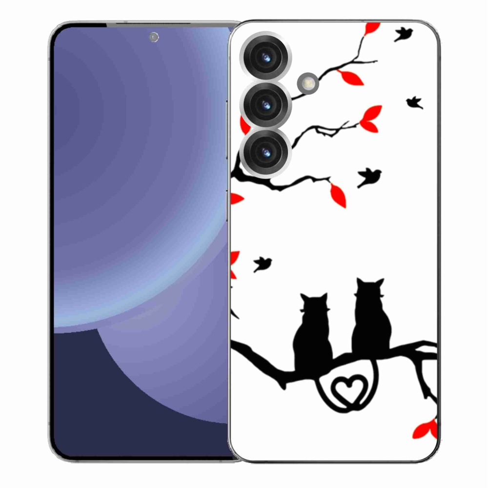 Gélový kryt mmCase na Samsung Galaxy S25+ - mačacia láska
