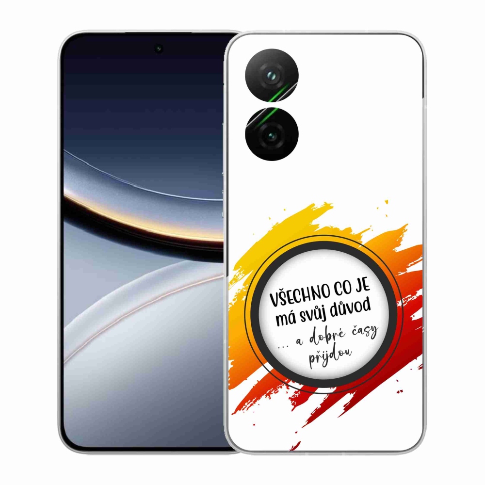 Gélový kryt mmCase na Xiaomi Poco F7 5G - citát 3 biele pozadie