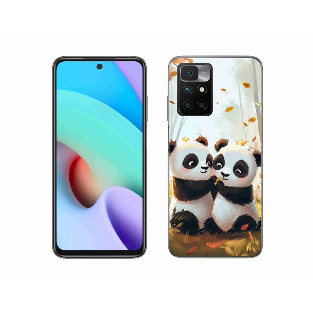 Gélový kryt mmCase na Xiaomi Redmi 10/Redmi 10 (2022) - pandy