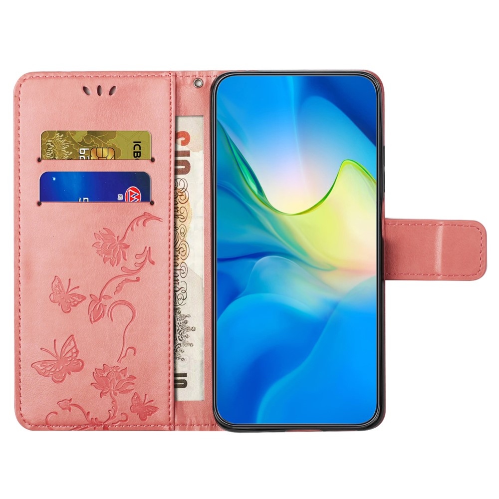 Flower knižkové púzdro na Samsung Galaxy A36 5G - ružové