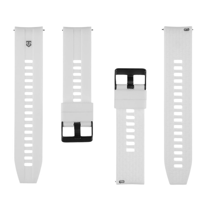 Taktický rýchloupínací silikónový remienok 24 mm biely
