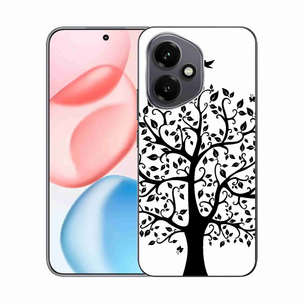 Gélový kryt mmCase na Honor 400 - čiernobiely strom