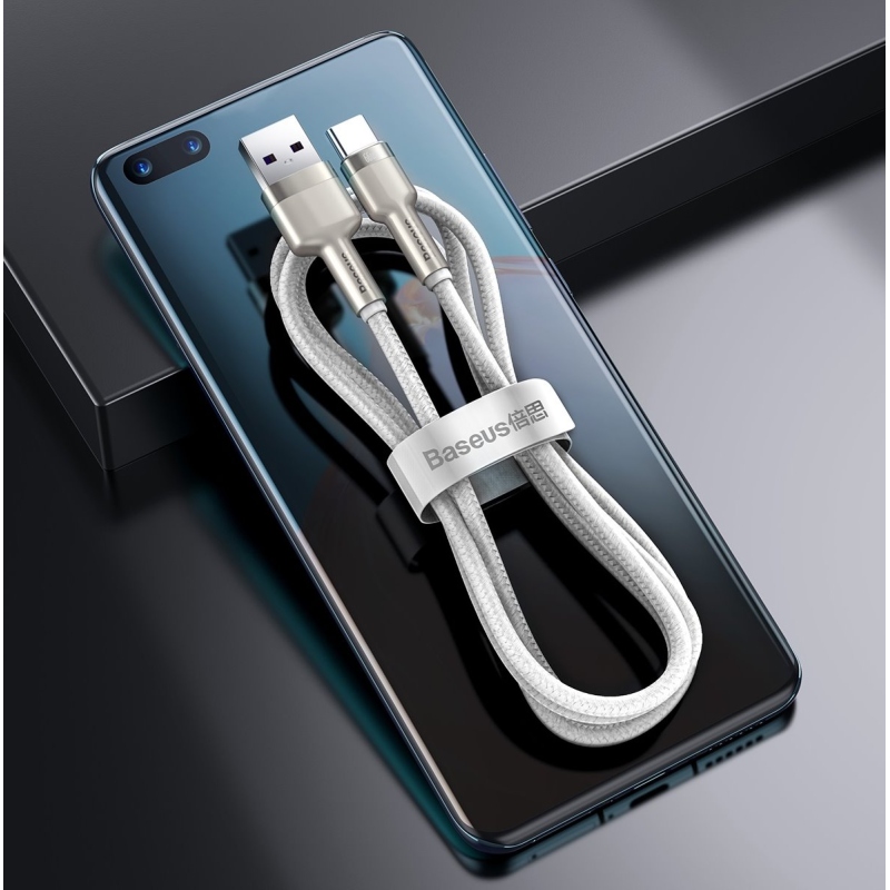 Baseus Cafule Metal Series Dátový Kábel USB-USB-C 66W 2m White