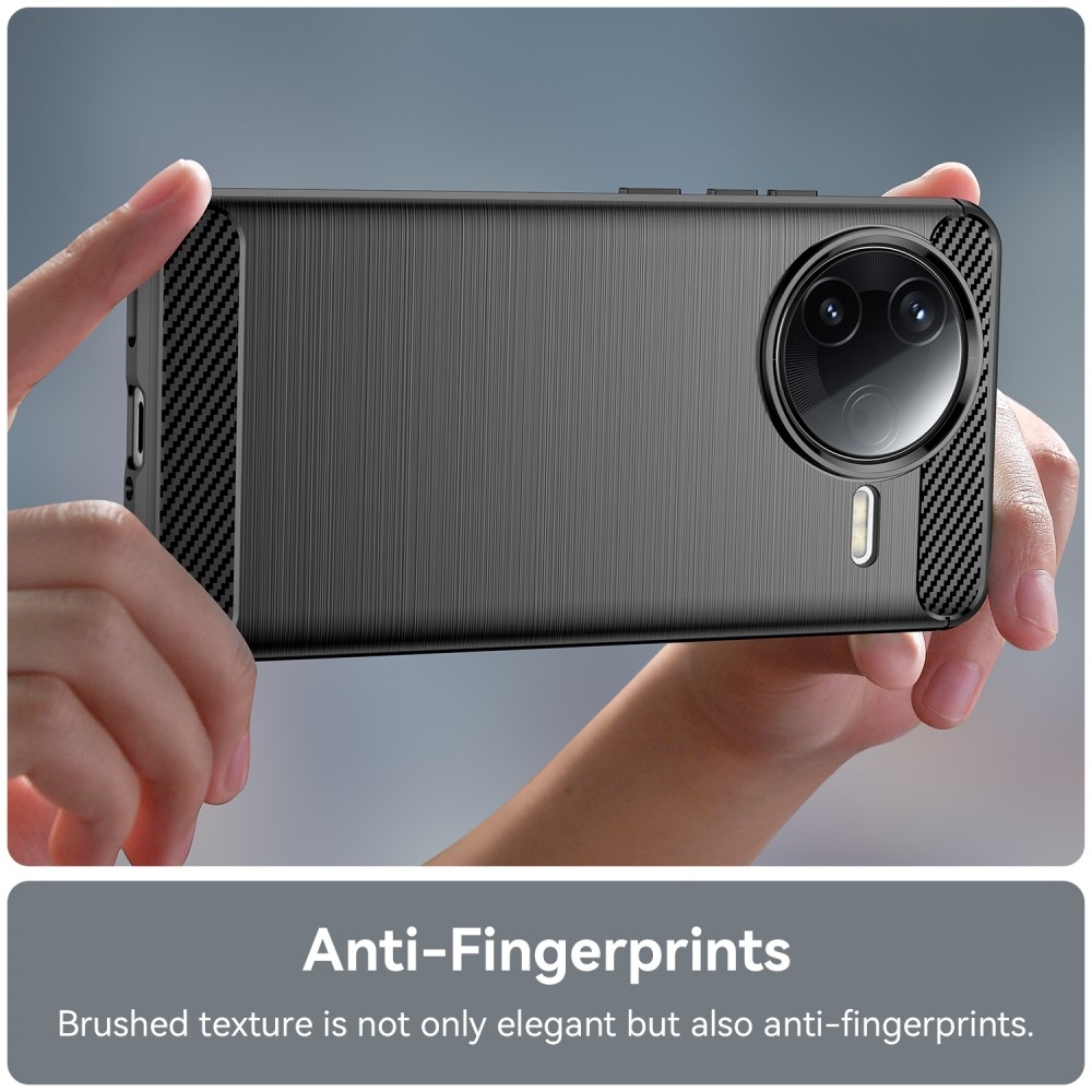 Carbon odolný gélový obal na Xiaomi Poco F7 Pro - čierny