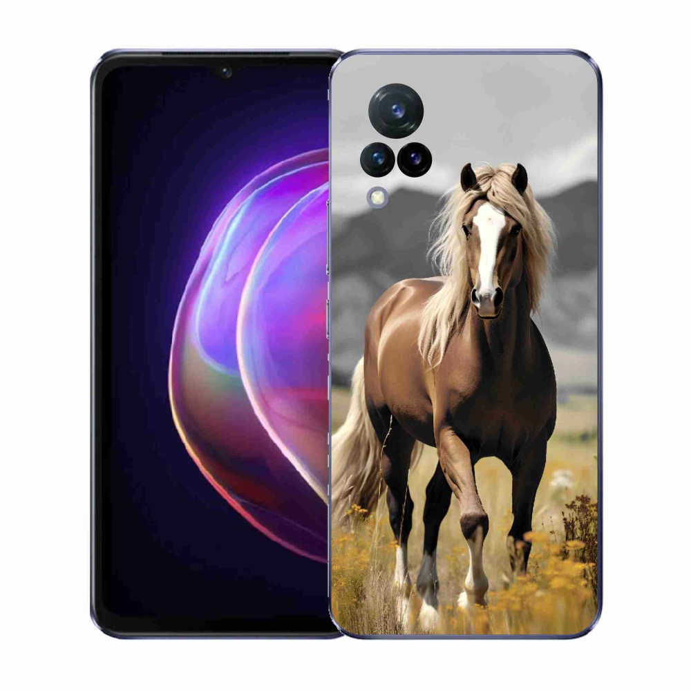 Gélový kryt mmCase na Vivo V21 4G/5G - hnedý kôň 1