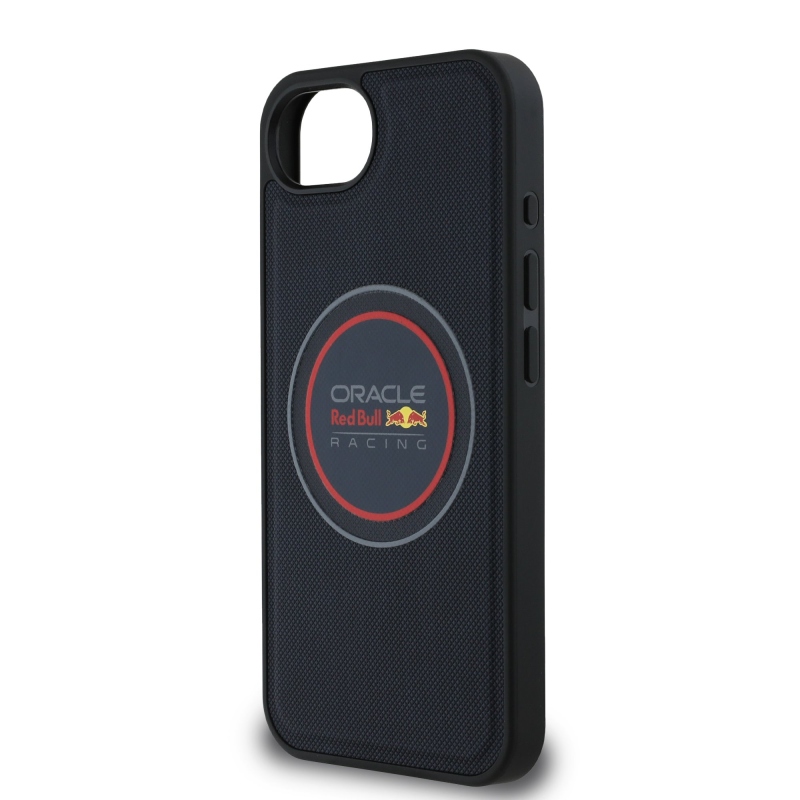 Red Bull PU Leather Red Ring MagSafe Zadný Kryt pre iPhone 16e Navy