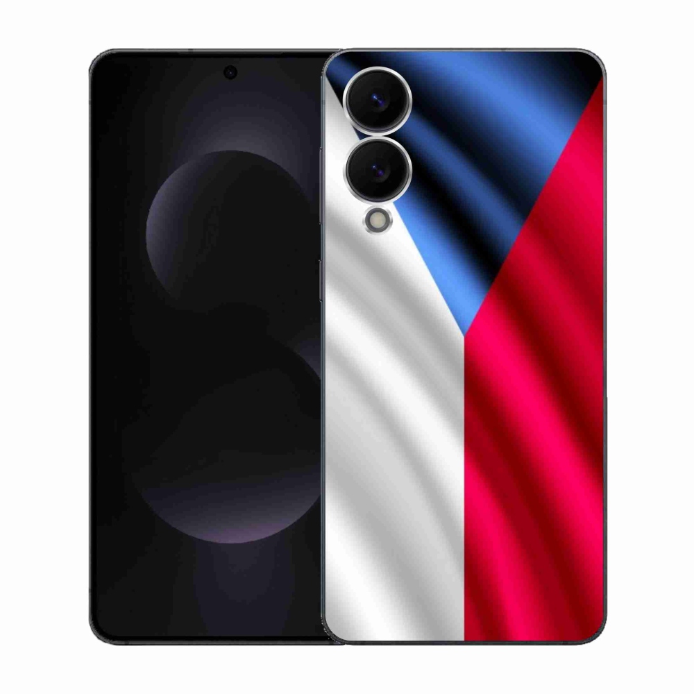 Gélový kryt mmCase na Samsung Galaxy S25 Edge - česká vlajka