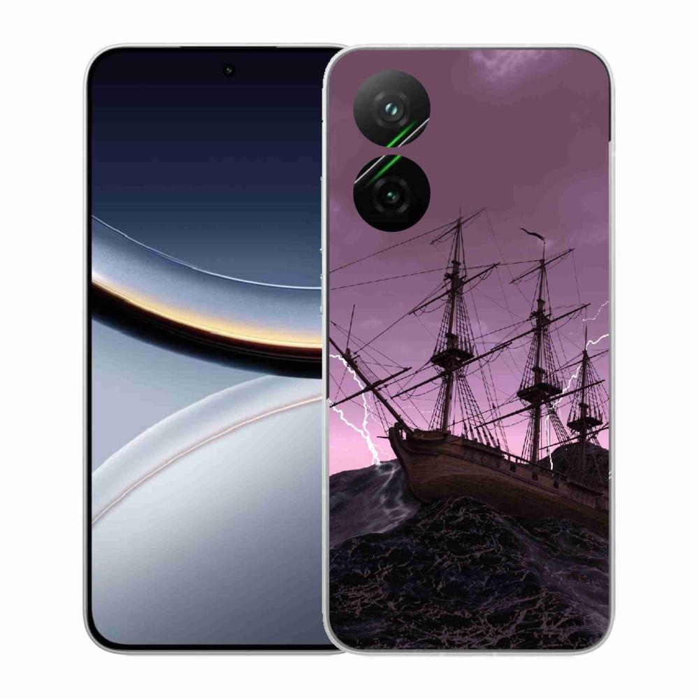 Gélový kryt mmCase na Xiaomi Poco F7 5G - loď v búrke
